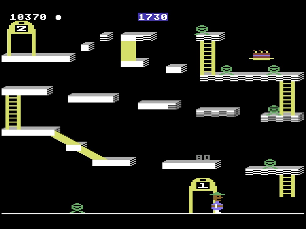 Gameplay of Bounty Bob Strikes Back for Commodore 64